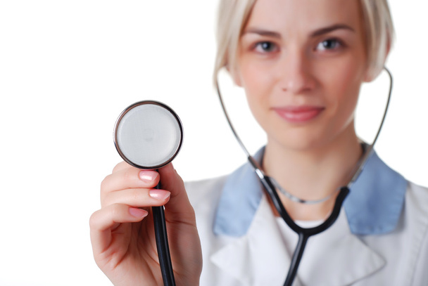 Nurse with stethoscope - Foto, Imagen