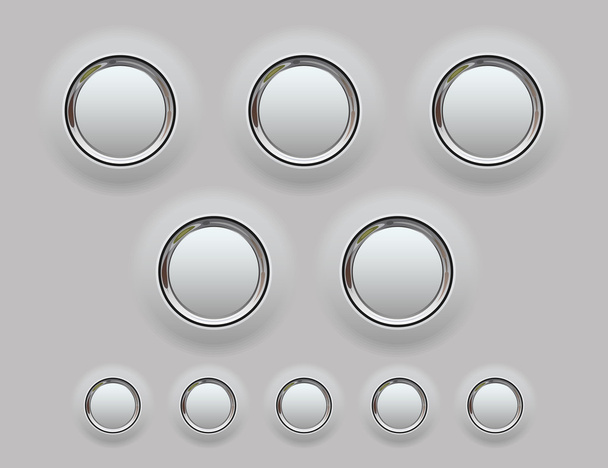 Web Metal Button. Vektoriesimerkki
 - Vektori, kuva