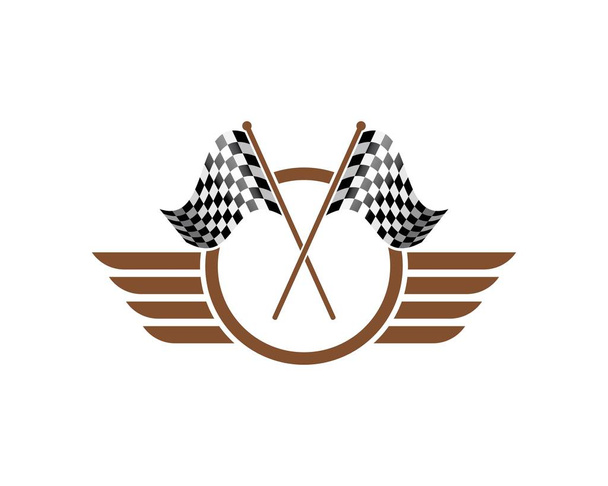 ícone bandeira de corrida do vetor de ilustração automotif
 - Vetor, Imagem