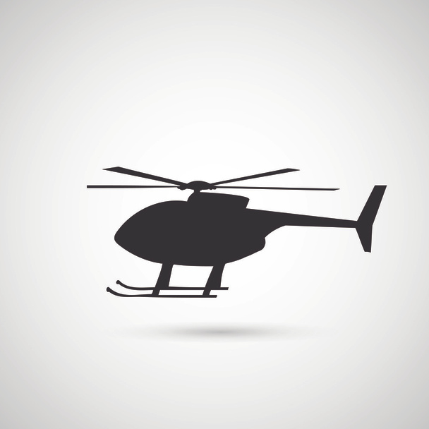 Ícone de helicóptero
 - Vetor, Imagem