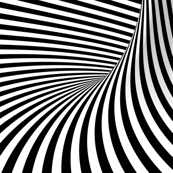 Black and white background. Abstract tunnel. - Photo, Image
