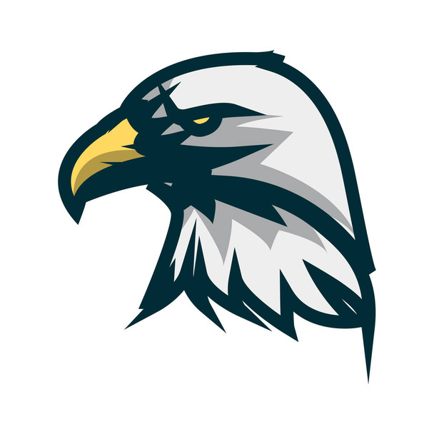 Eagle hoofd minimalistische logo ontwerp. Eagle hoofd vector illustratie - Vector, afbeelding