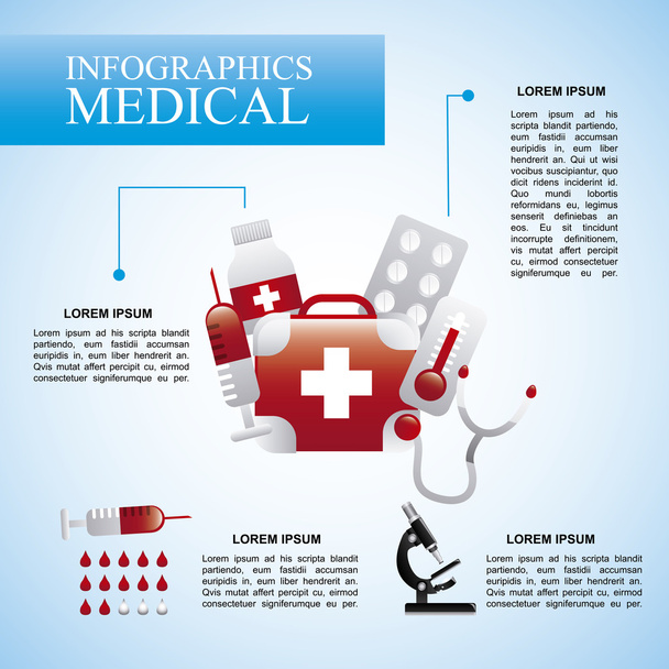 infografika lékařské - Vektor, obrázek