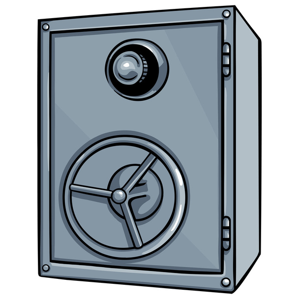 Vector cartoon safe - Vector, Image