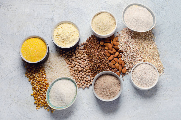Various gluten free flour  - Foto, Imagen