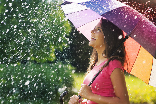 tyle radości z letni deszcz - Zdjęcie, obraz
