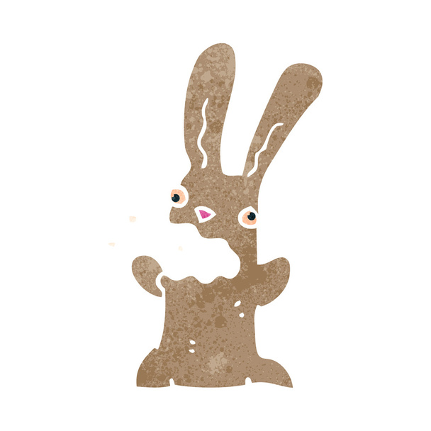 Retro dessin animé roter lapin
 - Vecteur, image