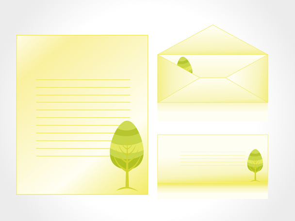Envelop, postcard - Διάνυσμα, εικόνα