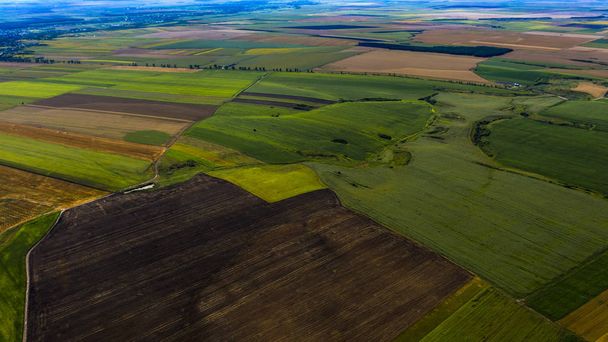 A mezőgazdasági területek légi rálátása - Fotó, kép