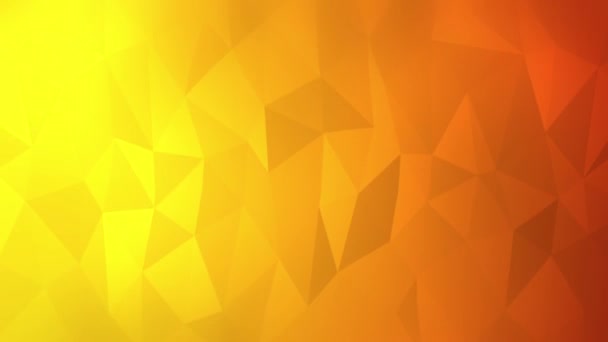 Fondo poligonal amarillo y naranja - Video