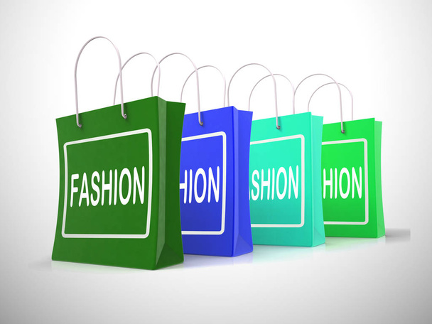 Shopping bag moda significa stile e Vogue mostrando tendenza e des
 - Foto, immagini
