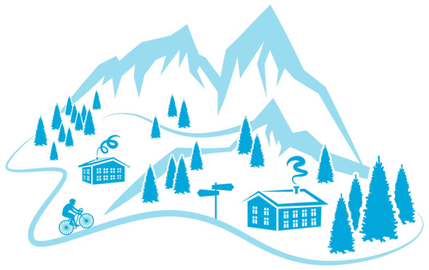 Mountains simply vector illustration      - Vector, Image