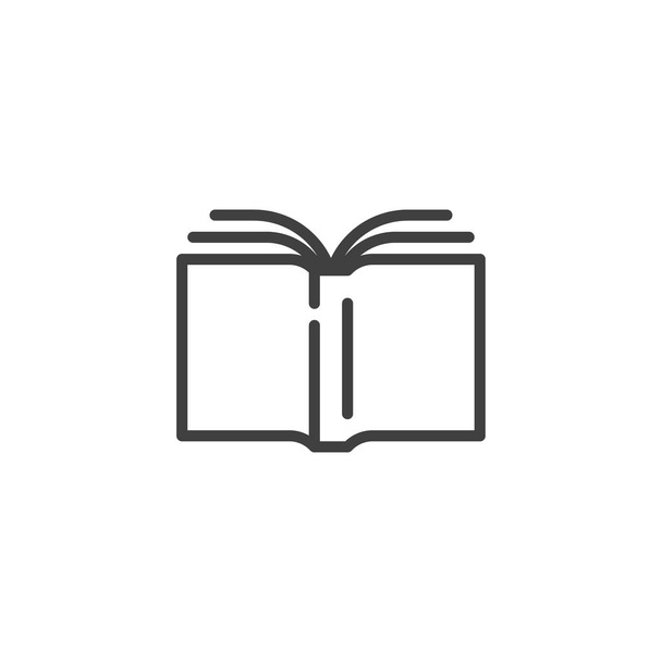 Library book line icon - Vector, Image