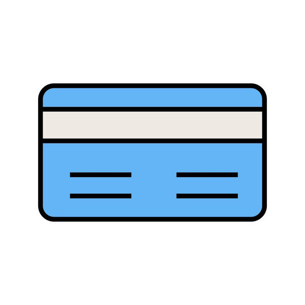 Σύμβολο τρόπου πληρωμής γραμμή συμπληρωμένη - Διάνυσμα, εικόνα