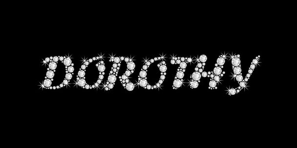 Назва DOROTHY у стилі сліпучих діамантів шрифт слова
 - Фото, зображення
