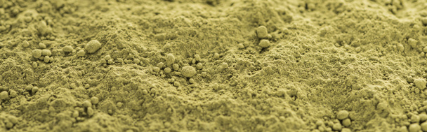 Primer plano de polvo de té matcha verde
  - Foto, Imagen