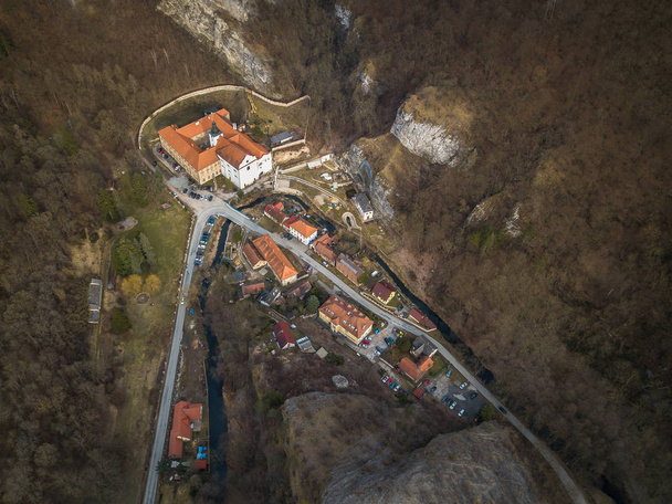Saint John under the Cliff is a village in the Central Region , district of Beroun , about 30 km southwest of Prague, less than 5 km east of Beroun. Lies in the heart of the Protected Landscape Area. - Photo, Image