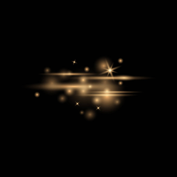 Jiskřičky prachu a zlaté hvězdy - Vektor, obrázek