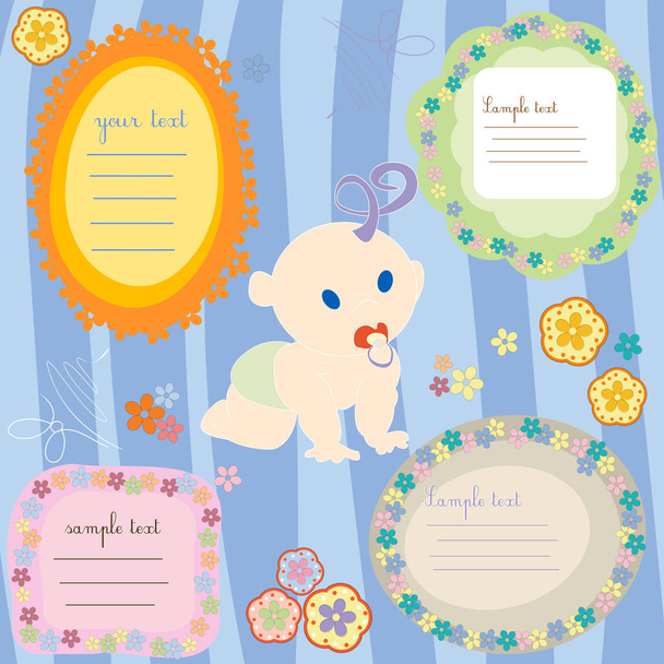 Baby cards - Vector, Imagen