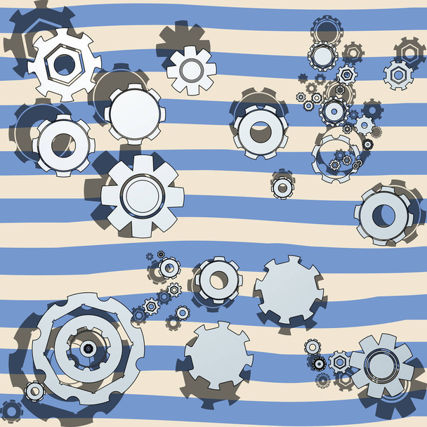 cogwheels illustrated - Vector, Image
