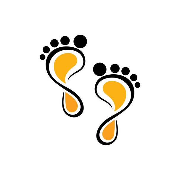 Foot therapist logo vector icon - Vector, Image