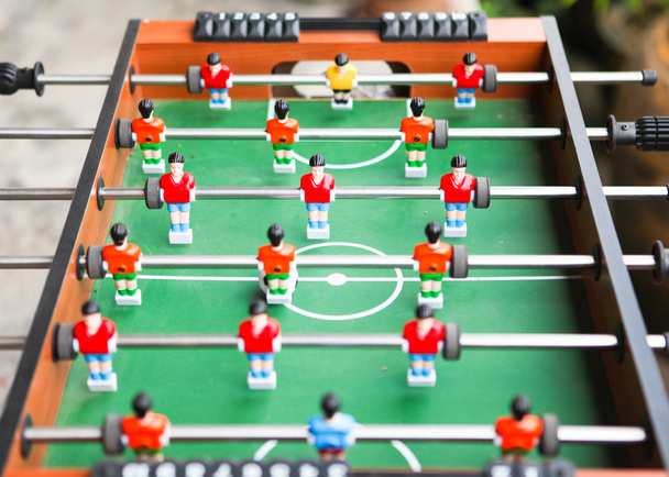 The old vintage table football game - Foto, Imagem