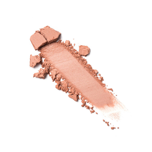 Smear of nude beige eyeshadow - Foto, imagen