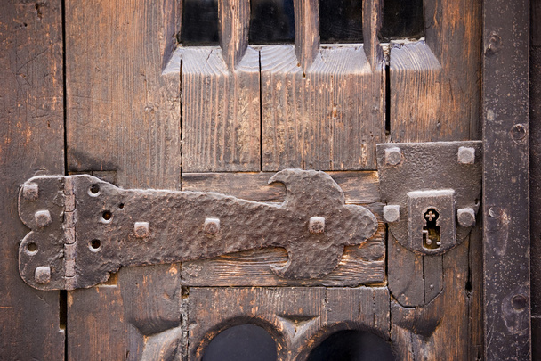Old door with hinge - Photo, Image
