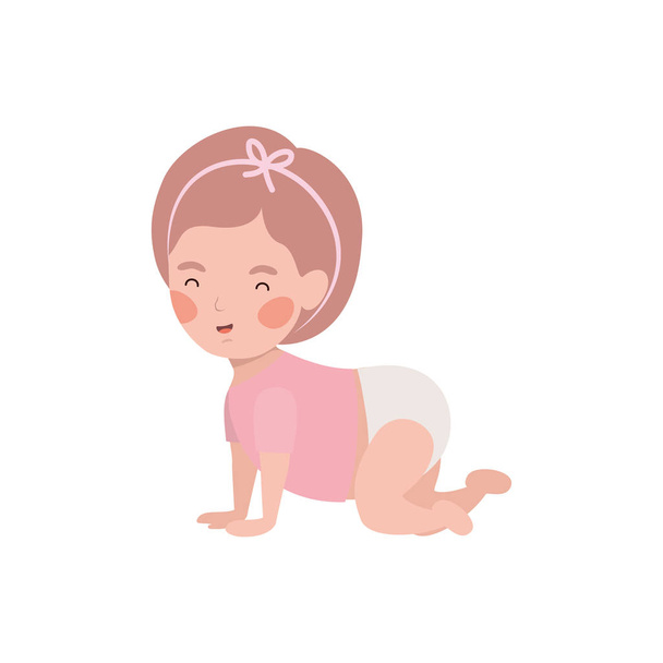 Isolated baby girl design vector illustration - Vector, Image