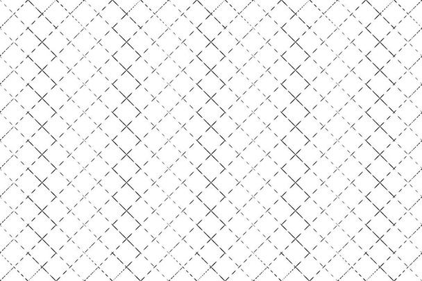 Abstrakti kuvio musta ritilä katkoviivoilla valkoisella taustalla vektori kuva
 - Vektori, kuva