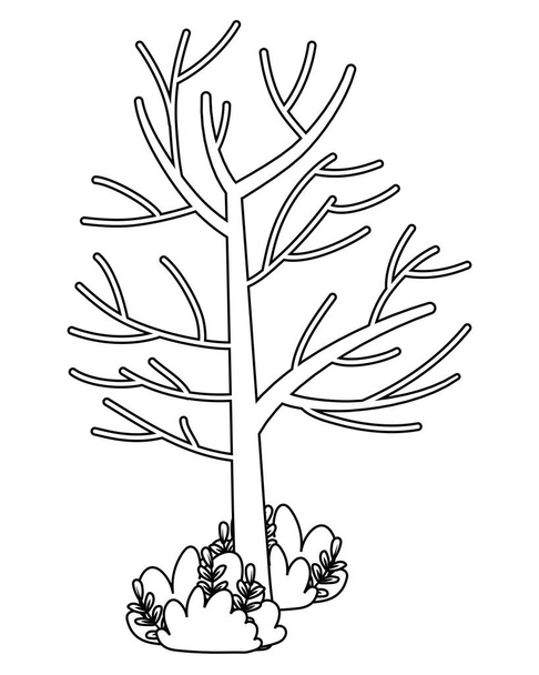 Isolated abstract and season tree design - Vektör, Görsel