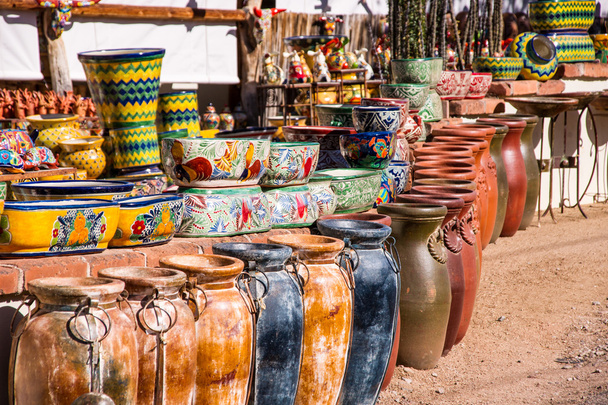 Vibrant Mexican Pottery - Photo, Image