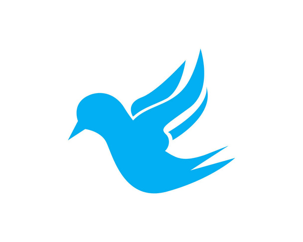 Vektorový symbol ptačí značky. Šablona pro návrh vektoru loga létající pták. Konceptuální symbol-Holubka logotyp - Vektor, obrázek