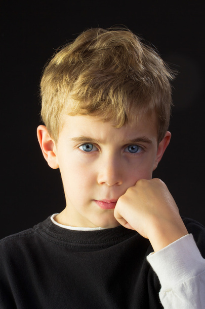Young Boy Looks Angry - Photo, Image