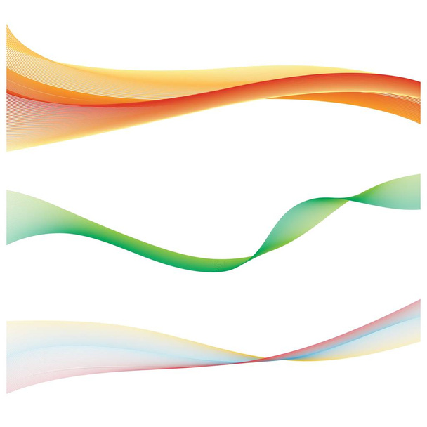 Абстрактний потік гладкої кольорової хвилі
 - Вектор, зображення
