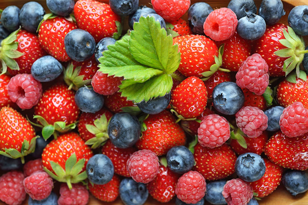 Different berries in a plate - Photo, Image
