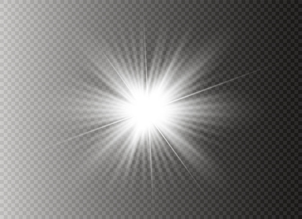Luz blanca brillante
 - Vector, imagen