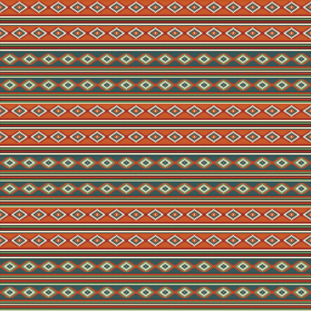 Amerikaanse Indische borduurwerk patroon 5 - Vector, afbeelding