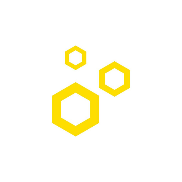 Вектор дизайна логотипа тройного шестиугольника
 - Вектор,изображение