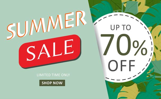 Illustrations for summer price sale - Vector, Image