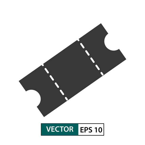 Coupon ticket vector icon. isolated on white. Vector illustration EPS 10 - Vetor, Imagem