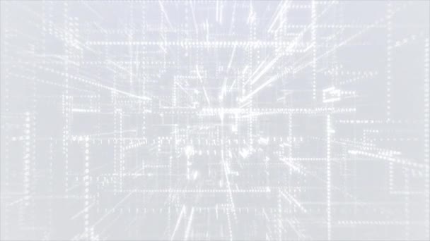 weißer abstrakter binärer Code Hintergrund - Filmmaterial, Video