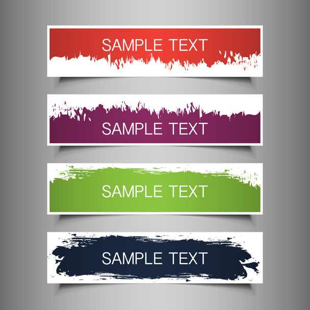 Colorful Tag, Label or Banner Designs - Vecteur, image