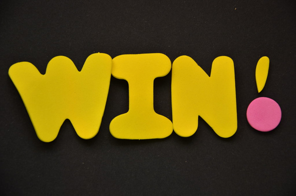 woord win - Foto, afbeelding