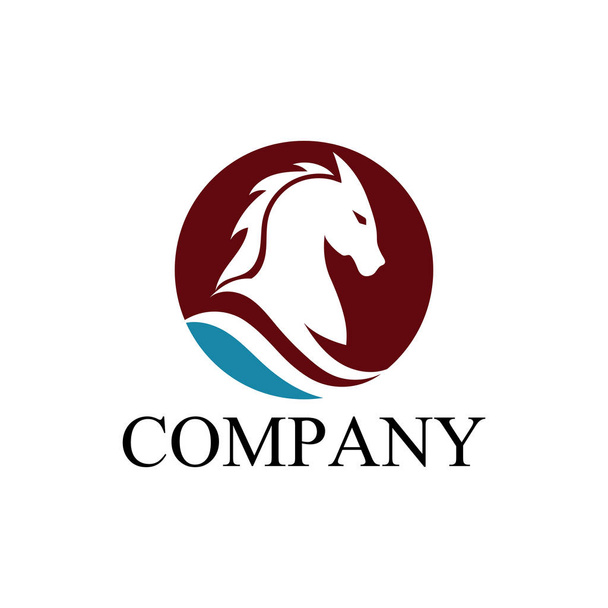 Modèle de logo de cheval icône vectorielle
 - Vecteur, image