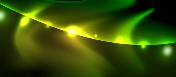 Gloeiende glanzende lichte abstracte achtergrond - Vector, afbeelding