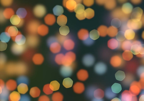 2d illustration.  Bokeh abstract texture. Colorful. Defocused background. Blurred bright light. Circular points. Christmas eve time. - Photo, Image