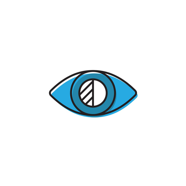 Symbole d'icône vectorielle Low Vision isolé sur fond blanc
 - Vecteur, image