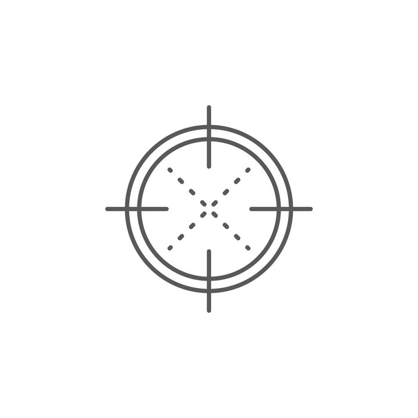 Krzyżyk ikona wektor symbol na białym tle - Wektor, obraz