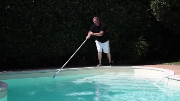 Swimming Pool Cleaning - Footage, Video